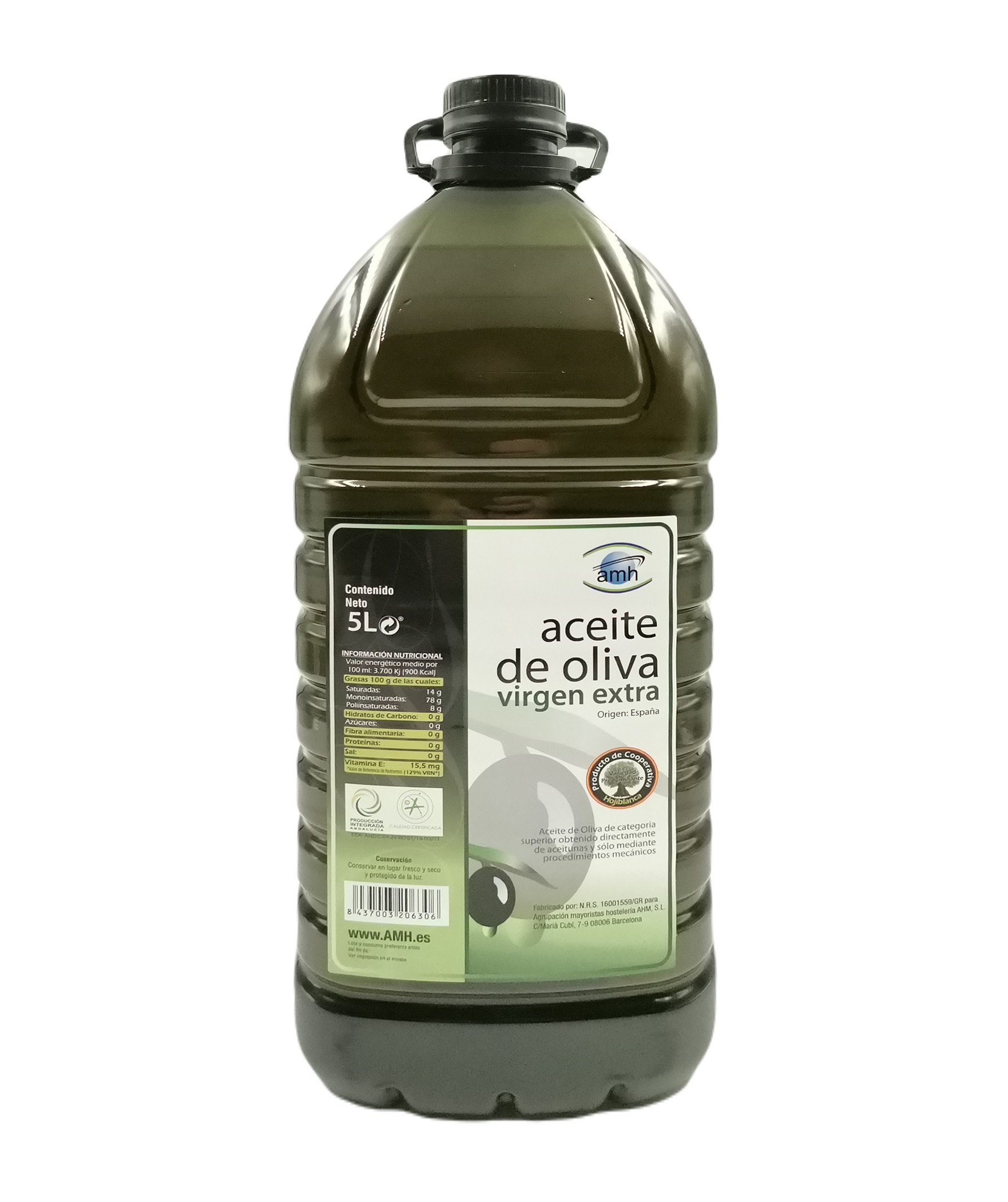ACEITE DE OLIVA VIRGEN EXTRA PET 5 L AMH