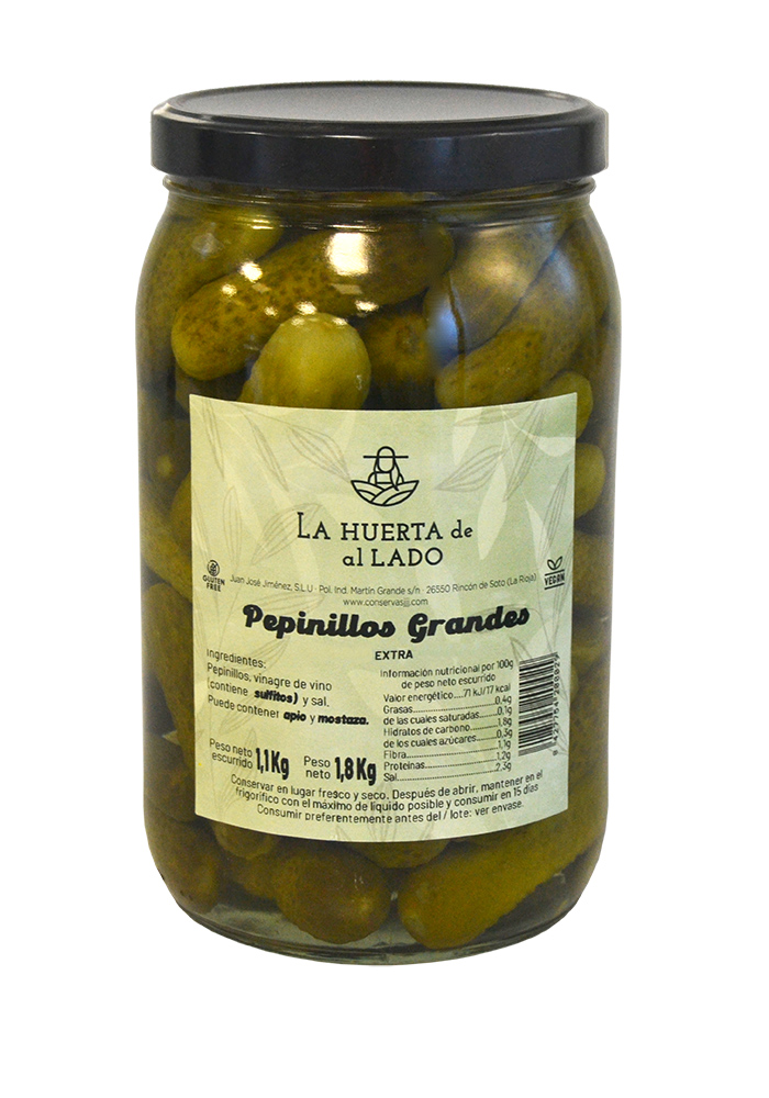 PEPINILLO VINAGRE CALIBRE MEDIANO 1,8 KG