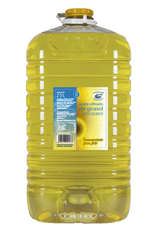 ACEITE DE GIRASOL ALTO OLEICO 80% AMH 25 L