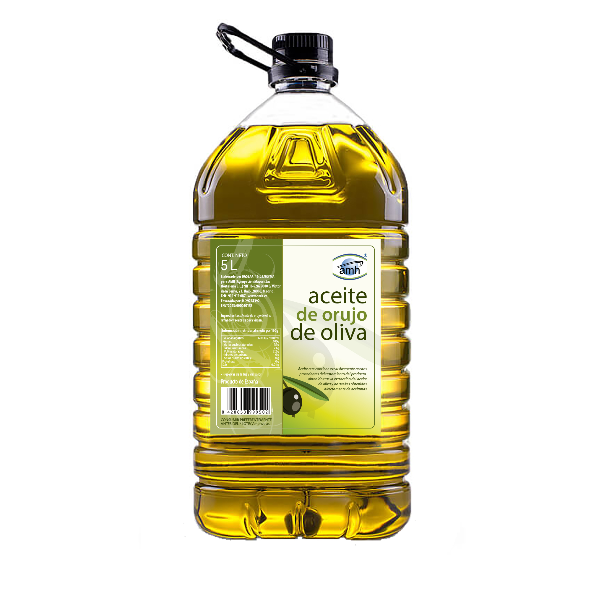 ACEITE DE ORUJO DE OLIVA AMH 5 L