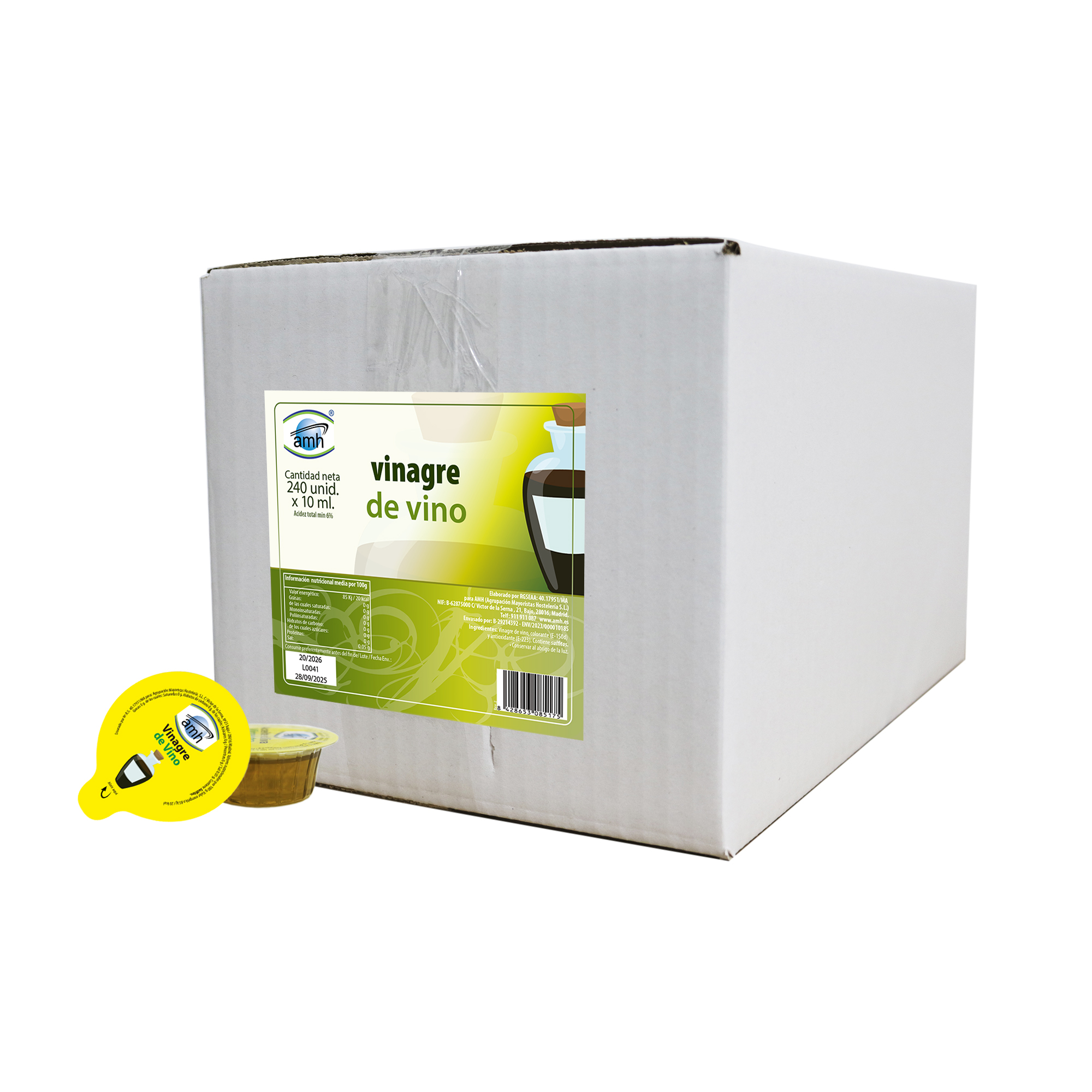 VINAGRE DE VINO AMH MONODOSIS 10 ML