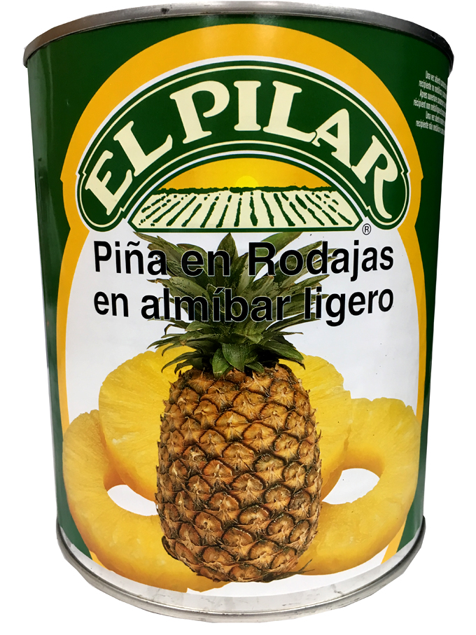PIÑA EN ALMIBAR RODAJAS LATA 3KG